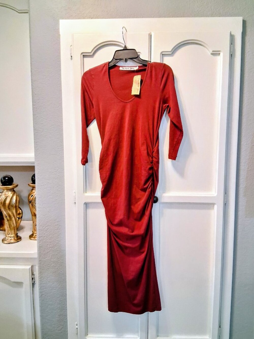 Rouched Midi Dress